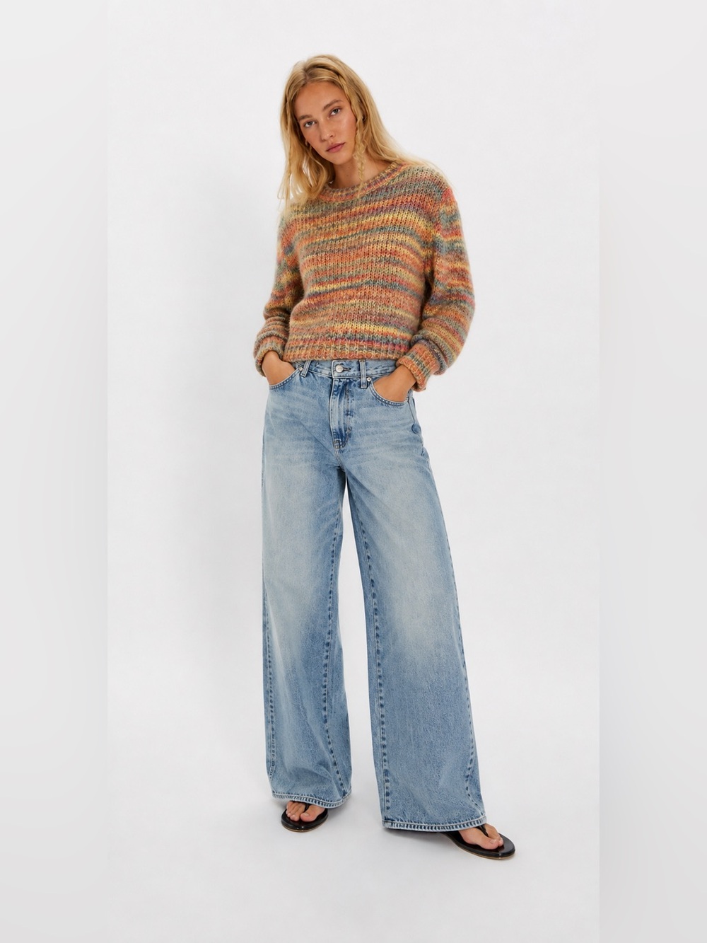 Scotch & Soda Wide Leg Light Blue Women’s Jeans